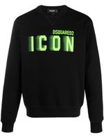 DSQUARED2 t-shirt en coton à imprimé Icon - Noir - thumbnail