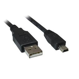Sharkoon 4044951015566 USB-kabel 1 m USB 2.0 USB A Mini-USB B Zwart