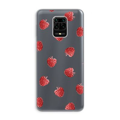 Framboosjes: Xiaomi Redmi Note 9 Pro Transparant Hoesje