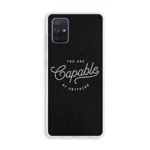 Capable: Galaxy A71 Transparant Hoesje