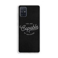 Capable: Galaxy A71 Transparant Hoesje