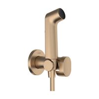Hansgrohe bidethanddouche 1jet S EcoSmart voor koud water met porter en doucheslang 125 cm Brushed Bronze 29230140