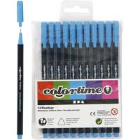 Colortime fineliners, lijndikte 0,6-0,7 mm, lichtblauw, 12 stuk/ 1 doos