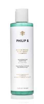 Philip B Bath & Body Nordic Wood Hair & Body Shampoo Gel 350ml | Voor Shampoo Zonder Parabenen