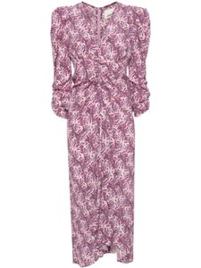 ISABEL MARANT robe mi-longue Albini - Violet