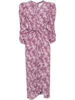 ISABEL MARANT robe mi-longue Albini - Violet