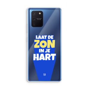 Laat de zon in je hart: Samsung Galaxy Note 10 Lite Transparant Hoesje