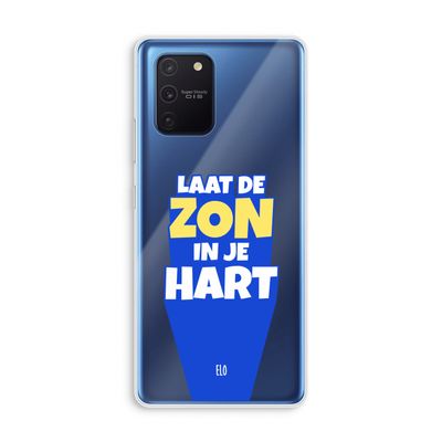 Laat de zon in je hart: Samsung Galaxy Note 10 Lite Transparant Hoesje