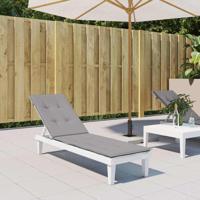 VidaXL Terrasstoelkussen (75+105)x50x4 cm grijs