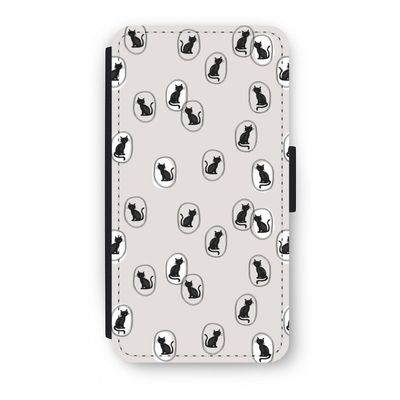 Miauw: iPhone X Flip Hoesje