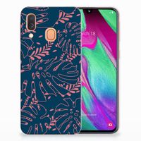 Samsung Galaxy A40 TPU Case Palm Leaves