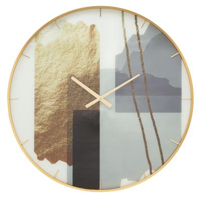 WANDKLOK GLASMOTIEF CM Ø 80X5