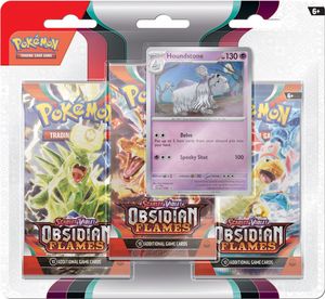 Pokemon TCG Scarlet & Violet Obsidian Flames Booster 3-Pack - Houndstone