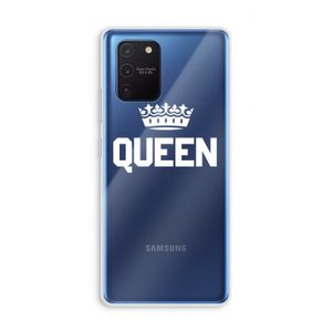 Queen zwart: Samsung Galaxy Note 10 Lite Transparant Hoesje