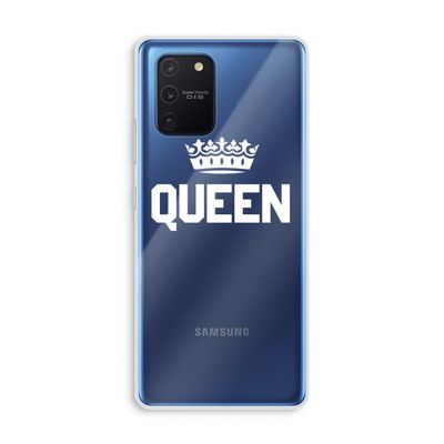 Queen zwart: Samsung Galaxy Note 10 Lite Transparant Hoesje
