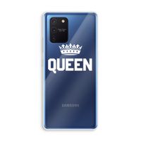 Queen zwart: Samsung Galaxy Note 10 Lite Transparant Hoesje