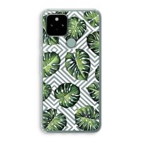 Geometrische jungle: Google Pixel 5 Transparant Hoesje