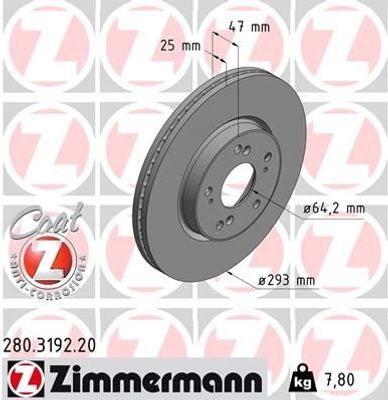 Remschijf COAT Z 280319220