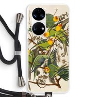 Carolinaparkiet: Huawei P50 Transparant Hoesje met koord