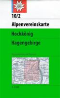 Wandelkaart 10/2 Alpenvereinskarte Hochkönig / Hagengebirge weg+ski | Alpenverein