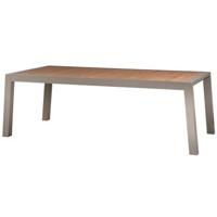 WOOOD Sulphur Tuintafel - Hout|Aluminium - Zand - 75x220x100