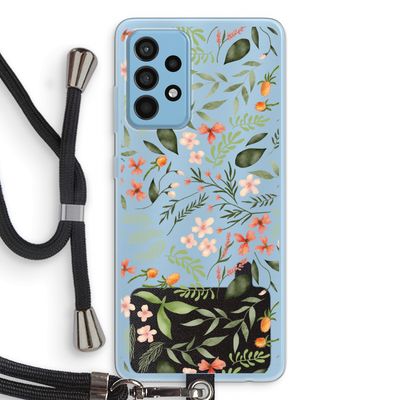 Sweet little flowers: Samsung Galaxy A52 Transparant Hoesje met koord