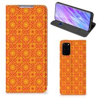 Samsung Galaxy S20 Plus | Hoesje met Magneet | Batik Oranje