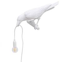 Seletti Bird Looking wandlamp links buiten wit - thumbnail