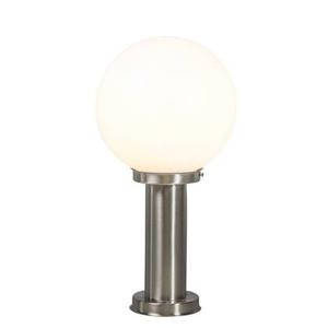 QAZQA Smart buitenlamp paal staal RVS 50 cm incl. Wifi A60 - Sfera