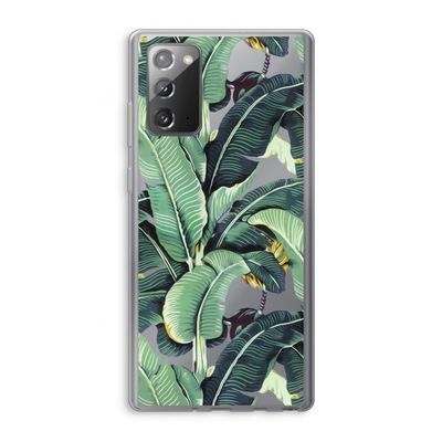 Bananenbladeren: Samsung Galaxy Note 20 / Note 20 5G Transparant Hoesje