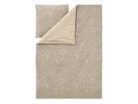 LIVARNO Satijnen dekbedovertrek 140 x 200 cm (Beige)