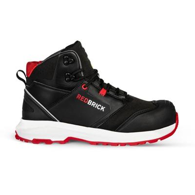 Redbrick werkschoenen - Pulse Overnose - hoog - met kruipneus - S3 - zwart / rood - maat 47