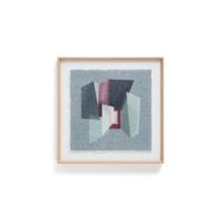 Kave Home Schilderij 'Veluni' 60 x 60cm, kleur Blauw