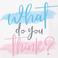 Servetten Gender Reveal 'What Do You Think?' (16st) - thumbnail