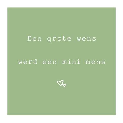 Tegeltje "een grote wens"