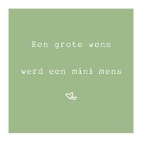 Tegeltje "een grote wens" Tegeltje "een grote wens"