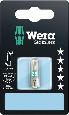 Wera 3867/1 TS SB TORX® Bits, RVS, TX 10 x 25 mm - 1 stuk(s) - 05073620001