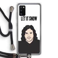 Let It Snow: Samsung Galaxy A41 Transparant Hoesje met koord
