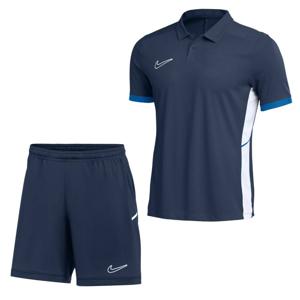 Nike Academy 25 Polo Trainingsset Donkerblauw Blauw Wit