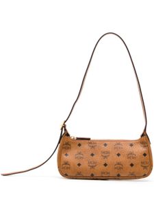 MCM petit sac porté épaule Aren Visetos - Marron