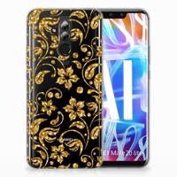 Huawei Mate 20 Lite | TPU Case | Gouden Bloemen