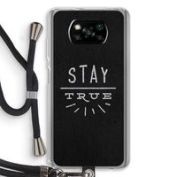 Stay true: Xiaomi Poco X3 NFC Transparant Hoesje met koord