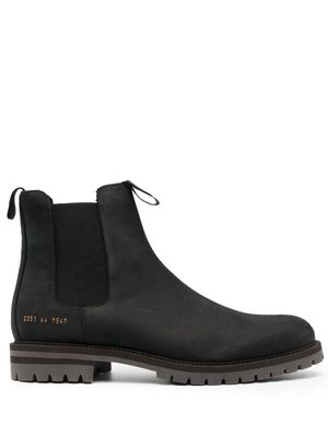Common Projects bottines chelsea en cuir à semelle crantée - 7547 BLACK