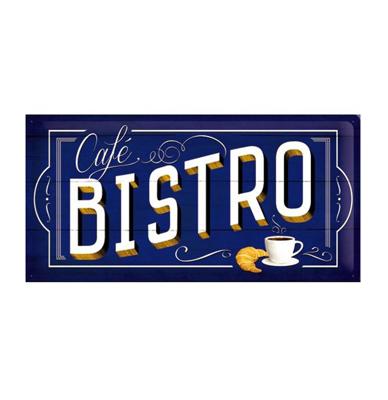 Metal Sign Bistro 25 x 50 cm LAATSTE STUKS