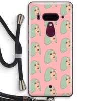 King Kylie: HTC U12+ Transparant Hoesje met koord King Kylie: HTC U12+ Transparant Hoesje met koord