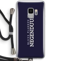 Blijve plakken in Negenduust: Samsung Galaxy S9 Transparant Hoesje met koord
