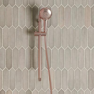 Glijstang set SaniClear Copper | 60 cm | Incl.Handdouche en Doucheslang | Geborsteld koper