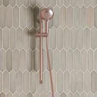 Glijstang set SaniClear Copper | 60 cm | Incl.Handdouche en Doucheslang | Geborsteld koper