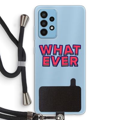 Whatever: Samsung Galaxy A52 Transparant Hoesje met koord