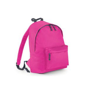 School/sport rugtas met voorvak - fuchsia roze - Rugzak vrije tijd - Schooltas - Gymtas - 18 Liter